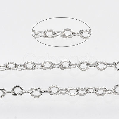 Soldered Brass Heart Chains CHC-T008-03P-1