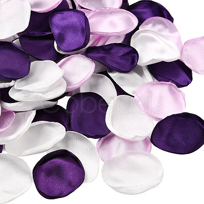 Polyester Artificial Rose Flower Petals AJEW-WH20067-107L-1