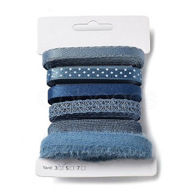 18 Yards 6 Styles Polyester Ribbon SRIB-C001-F04-1