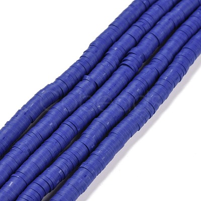Handmade Polymer Clay Beads Strands CLAY-R089-6mm-Q100-1