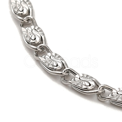 304 Stainless Steel Lumachina Chain Bracelets BJEW-C079-01A-P-1