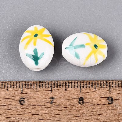 Handmade Porcelain Beads PORC-N012-14C-01-1