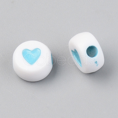 Opaque Acrylic Beads ACRP-T004-02-1