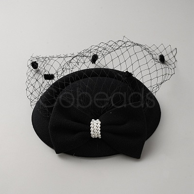 Women's Fascinators Cloth Hat for Party Decoration AJEW-WH0650-74-1