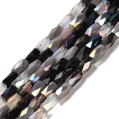 Electroplate Glass Beads Strands EGLA-D030-07C-1