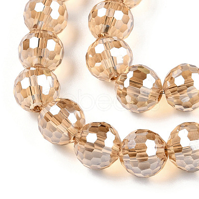 Electroplate Glass Bead Strands EGLA-R041-8mm-09-1