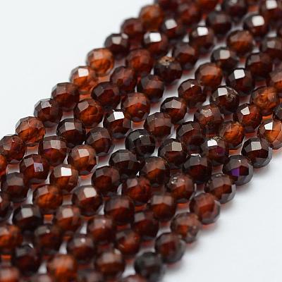 Natural Garnet Bead Strands G-G663-03-4mm-1