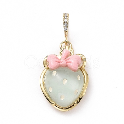 Opaque Resin Pendants KK-G406-51G-1