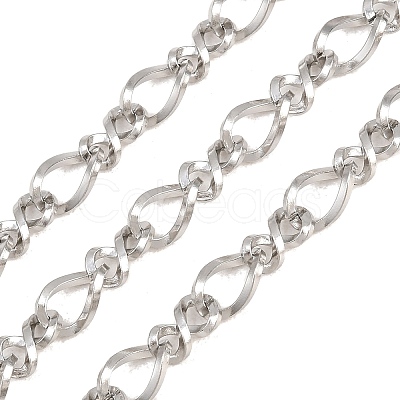 304 Stainless Steel Twisted Link Chains CHS-I001-09P-02-1