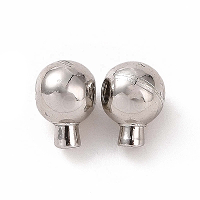 Rack Plating Brass Crimp Beads KK-F826-04P-1