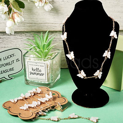 1M Handmade Acrylic Butterfly Link Chains CHC-TA0001-24B-1