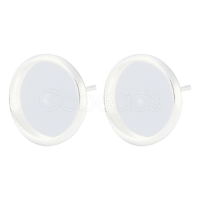 304 Stainless Steel Stud Earring Settings STAS-H436-20C-G01-1