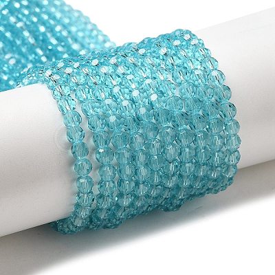 Transparent Glass Beads EGLA-A035-T4mm-D08-1