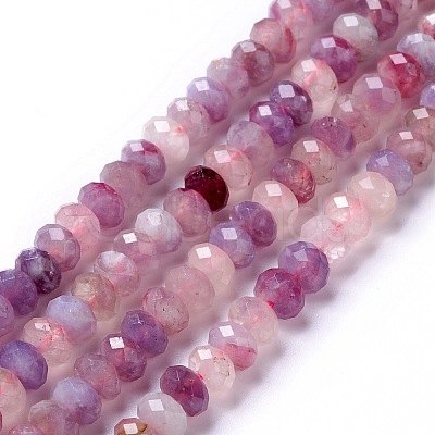 Natural Plum Blossom Tourmaline Beads Strands X-G-G991-B02-1