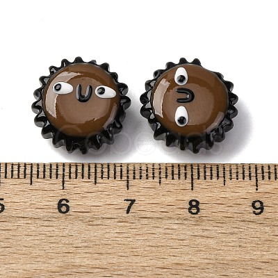 Fuuny Baking Paint Glass Enamel Beads LAMP-Q045-01B-1
