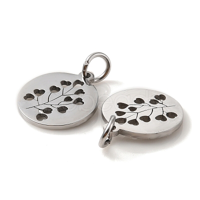 Non-Tarnish 304 Stainless Steel Charms STAS-D050-07P-03-1