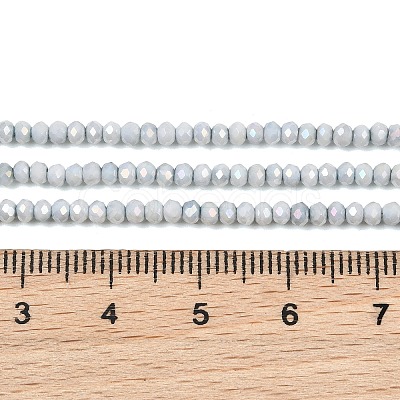 Electroplate Rondelle Glass Beads Strands GL-T021-2x2.5mm-17-22-1