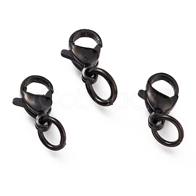 304 Stainless Steel Lobster Claw Clasps Ion Plating(IP) X-STAS-G240-01A-EB-1