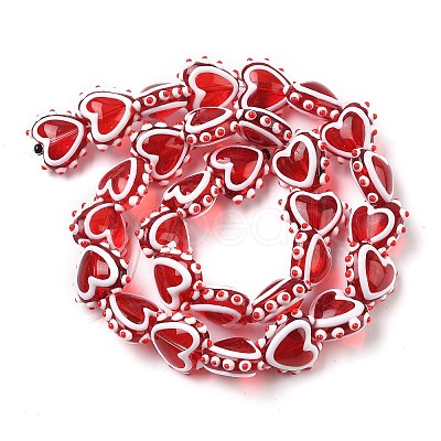 Handmade Lampwork Bumpy Beads LAMP-D003-01A-1