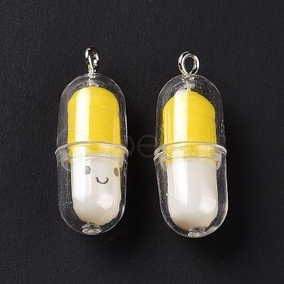 Translucent Plastic Pendants X-KY-L006-29B-1