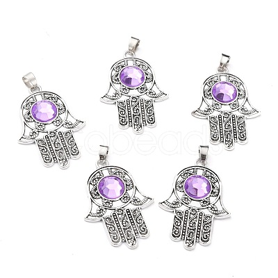 Tibetan Style Alloy Pendants PALLOY-M191-03AS-RS-1