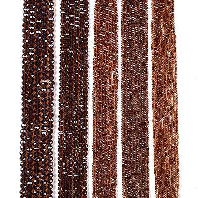 Electroplate Glass Beads Strands EGLA-A044-T6mm-A02-1