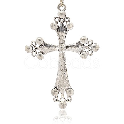 Alloy Rhinestone Big Pendants RB-J112-01AS-1