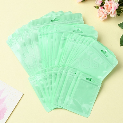 40Pcs 4 Styles Macaron Color Plastic Yin-yang Resealable Bags OPP-FS0001-18B-1