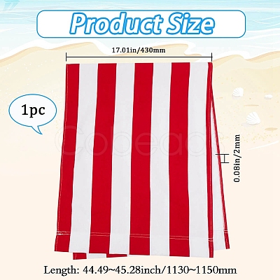 2Pcs Stripe Chair Cloth Canvas AJEW-GF0012-02A-1
