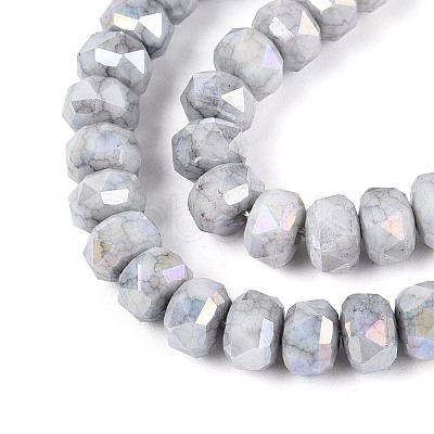 Anti-Tarnish Electroplate Glass Beads Strands GLAA-T025-6mm-11A-1
