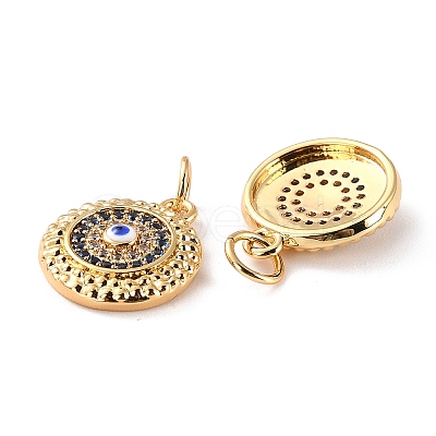 Brass Micro Pave Cubic Zirconia Pendants S-ZIRC-P092-010G-01-1