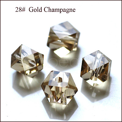 Imitation Austrian Crystal Beads SWAR-F084-6x6mm-28-1