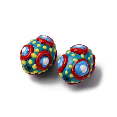 Glass Enamel Beads GLAA-C038-01B-1