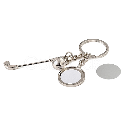 Golf Alloy Sublimation Blanks Keychains AL-CBAF9A1-02P-05-1