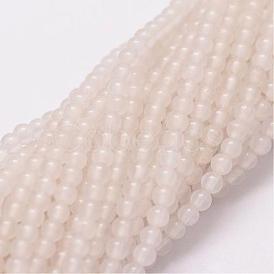 Natural White Jade Beads Strands G-N0190-09-2mm-1