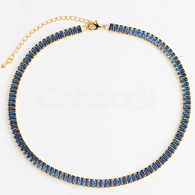 Cubic Zirconia Classic Tennis Necklace HW0475-02-1