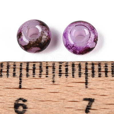 3/0 Baking Paint Glass Beads GLAA-G118-02F-1