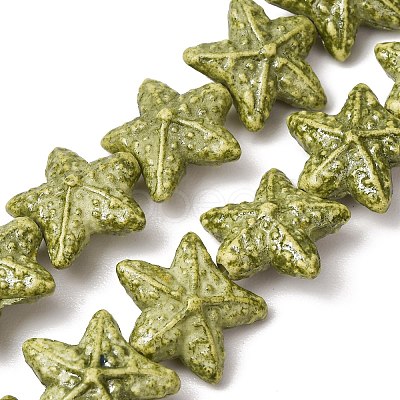 Vintage Handmade Porcelain Beads Strands PR-CBAA37B-04D-1