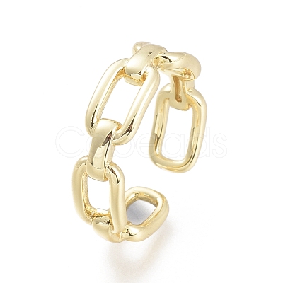 Brass Cuff Rings RJEW-F103-04-G-1