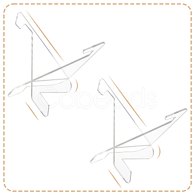 Triangle Acrylic Mobile Phone Holders ODIS-WH0038-101B-1