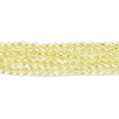 Transparent Glass Beads Strands GLAA-H021-03-04-1