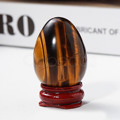 Easter Raw Natural Tiger Eye Egg Display Decorations PW-WG89517-03-1
