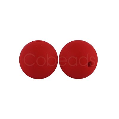 Silicone Beads Round Rubber Bead 15MM Loose Spacer Beads for DIY Supplies Jewelry Keychain Making FIND-SX0001-205-1