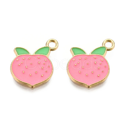 Light Gold Plated Alloy Charms ENAM-T009-08-1