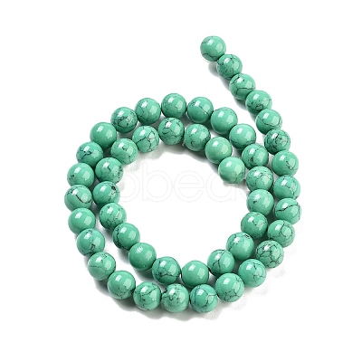 Synthetic Turquoise Beads Strands TURQ-H038-8mm-XXS11-1