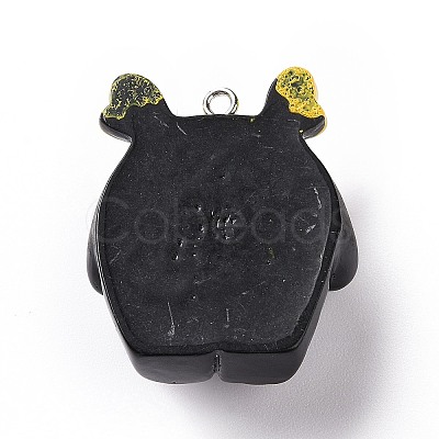 Opaque Resin Pendants RESI-D063-05B-1