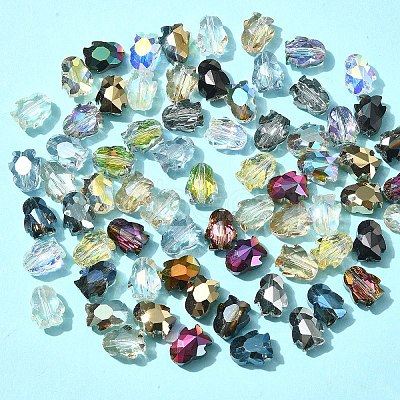 70Pcs 14 Colors Electroplate Glass Beads EGLA-FS0001-47-1