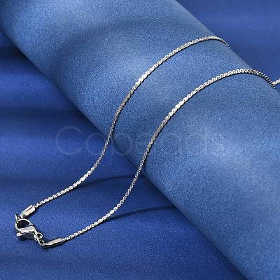 12Pcs 304 Stainless Steel Serpentine Chain Necklaces for Men Women NJEW-H093-19P-01-1