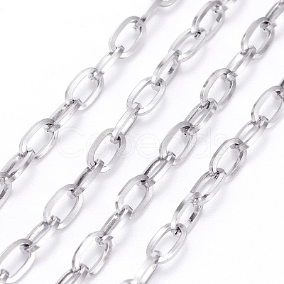 Tarnish Resistant 304 Stainless Steel Cable Chains CHS-H007-32P-1