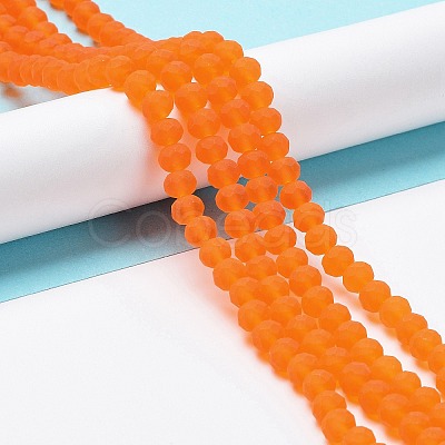 Transparent Glass Beads Strands X-EGLA-A034-T6mm-MD25-1